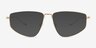 Grantham Gold Alternative MaterialsSunglass Frames from EyeBuyDirect, Front View