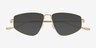 Grantham Gold Alternative MaterialsSunglass Frames from EyeBuyDirect, Closed View