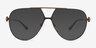 Fitzroy Gray MetalSunglass Frames from EyeBuyDirect, Front View