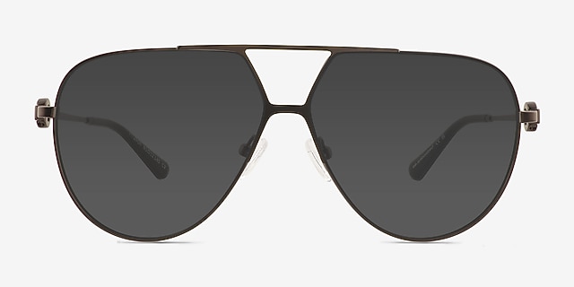Fitzroy Gray MetalSunglass Frames from EyeBuyDirect, Front View