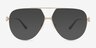 Fitzroy Silver MetalSunglass Frames from EyeBuyDirect, Front View