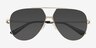 Fitzroy Silver MetalSunglass Frames from EyeBuyDirect, Closed View