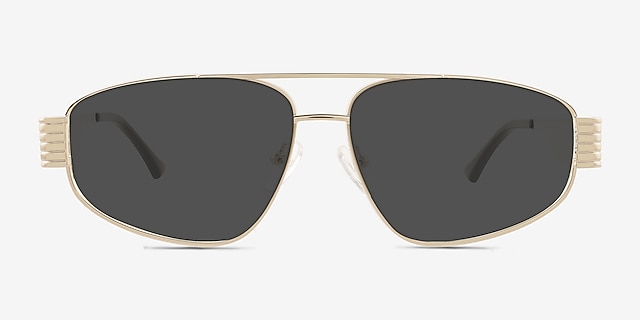 Vanderbilt Silver MetalSunglass Frames from EyeBuyDirect, Front View