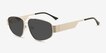 Vanderbilt Silver MetalSunglass Frames from EyeBuyDirect, Angle View