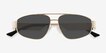 Vanderbilt Silver MetalSunglass Frames from EyeBuyDirect, Closed View