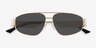 Vanderbilt Silver MetalSunglass Frames from EyeBuyDirect, Closed View