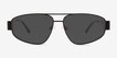 Vanderbilt Black MetalSunglass Frames from EyeBuyDirect, Front View