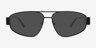 Vanderbilt Black MetalSunglass Frames from EyeBuyDirect, Front View