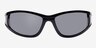 Maimi BlackSunglass Frames from EyeBuyDirect, Front View