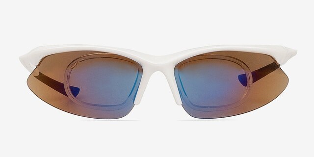 Jamarcus White & BrownSunglass Frames from EyeBuyDirect, Front View