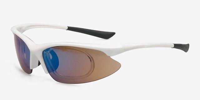 Jamarcus White & BrownSunglass Frames from EyeBuyDirect, Angle View
