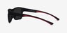 Win Black & Red PlasticSunglass Frames from EyeBuyDirect, Side View