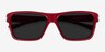 Win Red & Black PlasticSunglass Frames from EyeBuyDirect, Closed View
