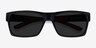 Game Black PlasticSunglass Frames from EyeBuyDirect, Closed View