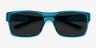 Game Blue PlasticSunglass Frames from EyeBuyDirect, Closed View