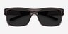 Game Brown PlasticSunglass Frames from EyeBuyDirect, Closed View