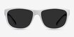 Determined White PlasticSunglass Frames from EyeBuyDirect, Front View