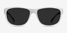Determined White PlasticSunglass Frames from EyeBuyDirect, Front View