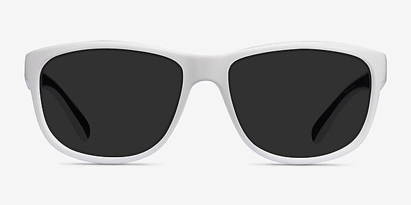 Determined White Plastic Sunglass Frames