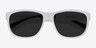 Determined White PlasticSunglass Frames from EyeBuyDirect, Closed View