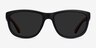 Determined Black PlasticSunglass Frames from EyeBuyDirect, Front View