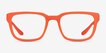 Fast Matte Orange PlasticEyeglass Frames from EyeBuyDirect, Front View