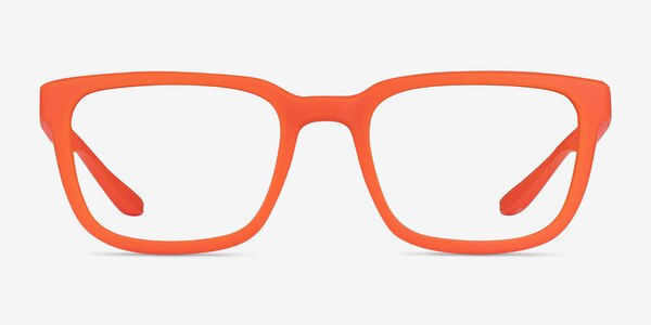 Fast Matte Orange Plastic Eyeglass Frames