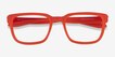 Fast Matte Orange PlasticEyeglass Frames from EyeBuyDirect, Closed View