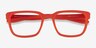 Fast Matte Orange PlastiqueMontures de lunettes de vue d'EyeBuyDirect, Vue Rapprochée