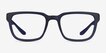 Fast Matte Blue PlasticEyeglass Frames from EyeBuyDirect, Front View