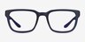 Fast Matte Blue PlasticEyeglass Frames from EyeBuyDirect, Front View