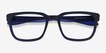 Fast Matte Blue PlasticEyeglass Frames from EyeBuyDirect, Closed View