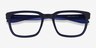 Fast Matte Blue PlasticEyeglass Frames from EyeBuyDirect, Closed View