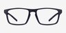 First Navy PlasticEyeglass Frames from EyeBuyDirect, Front View
