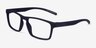 First Navy PlasticEyeglass Frames from EyeBuyDirect, Angle View