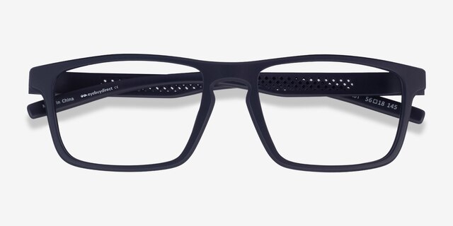 First Navy PlasticEyeglass Frames from EyeBuyDirect, Closed View