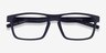 First Navy PlasticEyeglass Frames from EyeBuyDirect, Closed View