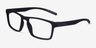 First Black PlasticEyeglass Frames from EyeBuyDirect, Angle View