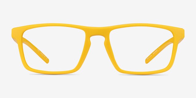 First Yellow PlasticEyeglass Frames from EyeBuyDirect, Front View