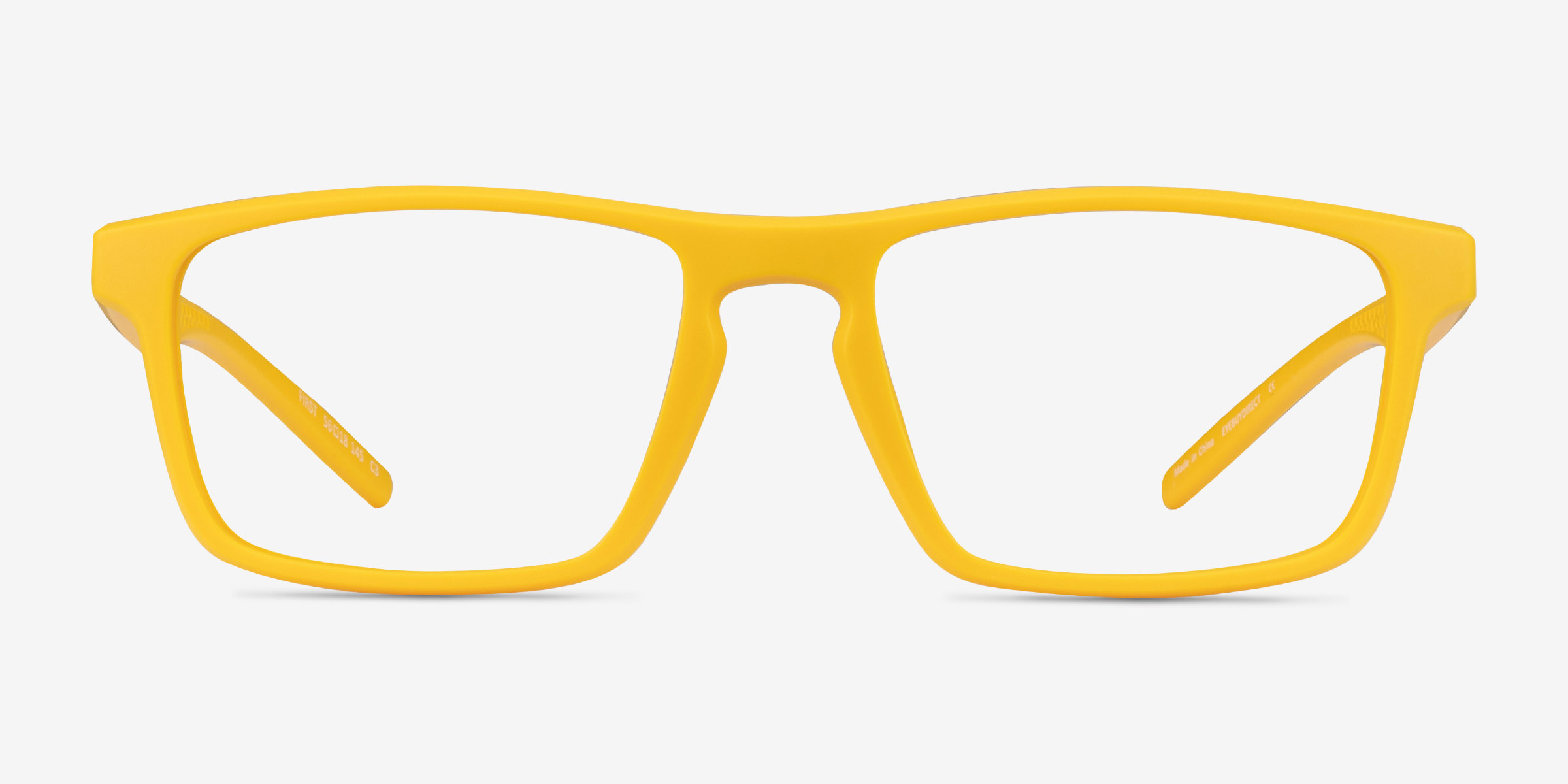 First Rectangle Yellow Glasses For Men Eyebuydirect Canada