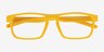 First Yellow PlasticEyeglass Frames from EyeBuyDirect, Closed View
