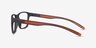 Base Gray Orange PlasticEyeglass Frames from EyeBuyDirect, Side View