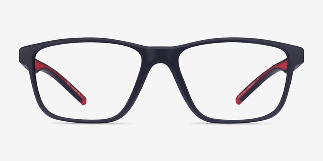 Base Blue Red PlastiqueMontures de lunettes de vue d'EyeBuyDirect, Vue de Face