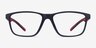 Base Blue Red PlastiqueMontures de lunettes de vue d'EyeBuyDirect, Vue de Face