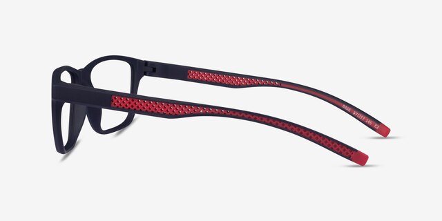 Base Blue Red PlastiqueMontures de lunettes de vue d'EyeBuyDirect, Vue de Côté