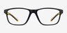 Base Black Yellow PlastiqueMontures de lunettes de vue d'EyeBuyDirect, Vue de Face