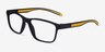 Base Black Yellow PlastiqueMontures de lunettes de vue d'EyeBuyDirect, Vue d'Angle