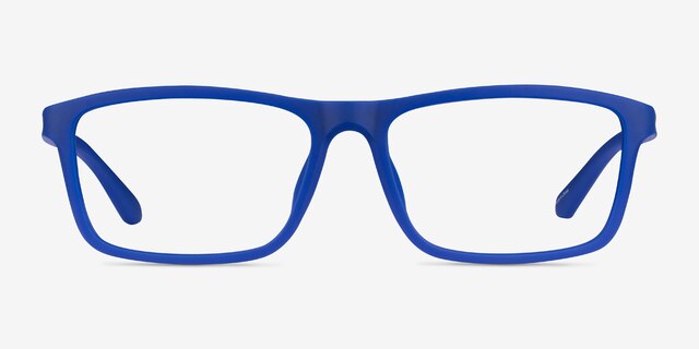 Team Matte Blue PlastiqueMontures de lunettes de vue d'EyeBuyDirect, Vue de Face