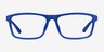 Team Matte Blue PlastiqueMontures de lunettes de vue d'EyeBuyDirect, Vue de Face