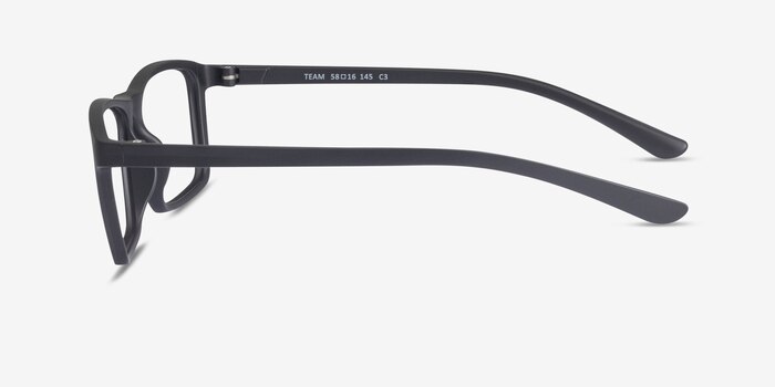 Team Matte Black Plastic Eyeglass Frames from EyeBuyDirect